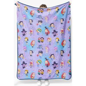 image:imageJay Franco Kids Plush Throw Blanket  Ultra Soft Cozy Plush Fleece for Bed Couch Sofa Home Dcor Official Licensed Derpy Black  Kpop Demon Hunters 60x90  Large BlanketLight Purple  Kpop Demon Hunters