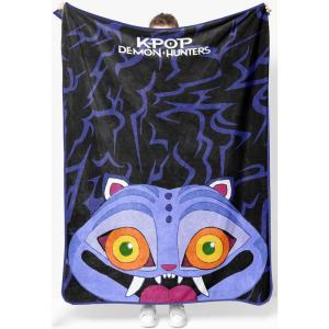 image:imageJay Franco Kids Plush Throw Blanket  Ultra Soft Cozy Plush Fleece for Bed Couch Sofa Home Dcor Official Licensed Derpy Black  Kpop Demon Hunters 60x90  Large BlanketBlack  Kpop Demon Hunters