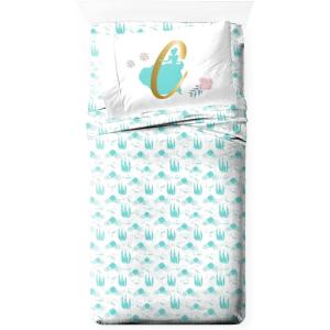 image:imageJay Franco Kids Sheet Set with Fitted Flat Sheets amp Pillow Cover  UltraSoft Bedding with Pillowcase for Room Decor Blue  Princess Cinderella 3 Piece TwinBlue  Princess Cinderella