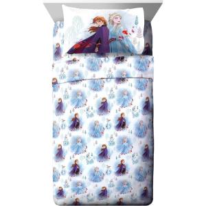image:imageJay Franco Kids Sheet Set with Fitted Flat Sheets amp Pillow Cover  UltraSoft Bedding with Pillowcase for Room Decor Blue  Princess Cinderella 3 Piece TwinFrozen 2 Spirit