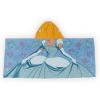 image:imageJay Franco Kids Hooded Towel  22 x 51 Super Soft Bath Wrap with 3D Hood Beach Pool amp Travel Official Licensed Product Blue  Princess Cinderella