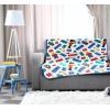 image:imageJay Franco Kids Plush Throw Blanket  Soft amp Cozy Fleece Throw for Bedroom amp Couch Dcor Official Licensed Product Black  Monsters Inc 60x90  Large BlanketWhite  Lego