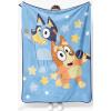 image:imageJay Franco Kids Plush Throw Blanket  Soft amp Cozy Fleece Throw for Bedroom amp Couch Dcor Official Licensed Product Black  Monsters Inc 60x90  Large BlanketBlue  Bluey