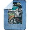 image:imageJay Franco Kids Plush Throw Blanket  Soft amp Cozy Fleece Throw for Bedroom amp Couch Dcor Official Licensed Product Black  Monsters Inc 60x90  Large BlanketBlue  the Mandalorian