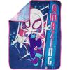 image:imageJay Franco Kids Plush Throw Blanket  Soft amp Cozy Fleece Throw for Bedroom amp Couch Dcor Official Licensed Product Black  Monsters Inc 60x90  Large BlanketBlue  Ghost Spider