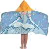 image:imageJay Franco Kids Hooded Towel  22 x 51 Super Soft Bath Wrap with 3D Hood Beach Pool amp Travel Official Licensed Product Blue  Princess Cinderella