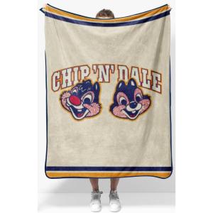 image:imageJay Franco Kids Plush Throw Blanket  Soft amp Cozy Fleece Throw for Bedroom amp Couch Dcor Official Licensed Product Black  Monsters Inc 60x90  Large BlanketBeige  Chip  Dale