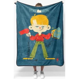 image:imageJay Franco Kids Plush Throw Blanket  Soft amp Cozy Fleece Throw for Bedroom amp Couch Dcor Official Licensed Product Black  Monsters Inc 60x90  Large BlanketBlue  Home Alone
