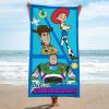 image:imageJay Franco Kids Beach Towel  100 Cotton Super Soft Absorbent Bath Towel 28 x 58 Inch Lightweight for Travel Official Licensed Product Blue  The MandalorianBlue  Toy Story
