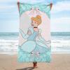 image:imageJay Franco Kids Beach Towel  100 Cotton Super Soft Absorbent Bath Towel 28 x 58 Inch Lightweight for Travel Official Licensed Product Blue  The MandalorianGreen  Princess