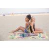 image:imageJay Franco Kids Beach Towel  100 Cotton Super Soft Absorbent Bath Towel 28 x 58 Inch Lightweight for Travel Official Licensed Product Blue  The MandalorianYellow  Lilo and Stitch