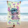 image:imageJay Franco Kids Beach Towel  100 Cotton Super Soft Absorbent Bath Towel 28 x 58 Inch Lightweight for Travel Official Licensed Product Blue  The MandalorianYellow  Lilo and Stitch