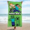 image:imageJay Franco Kids Beach Towel  100 Cotton Super Soft Absorbent Bath Towel 28 x 58 Inch Lightweight for Travel Official Licensed Product Blue  The MandalorianGreen  Minecraft