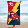 image:imageJay Franco Kids Beach Towel  100 Cotton Super Soft Absorbent Bath Towel 28 x 58 Inch Lightweight for Travel Official Licensed Product Blue  The MandalorianMulti  Cars