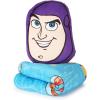 image:imageJay Franco Kids Nogginz Set  12 Inches Nogginz Pillow amp 40 x 50 Inches Cozy Plush Throw Blanket UltraSoft Character Nap Set for Travel Bedroom amp Couch Dcor Gray  The MandalorianMulti  Toy Story Buzz Lightyear