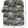 image:imageJay Franco Kids Nogginz Set  12 Inches Nogginz Pillow amp 40 x 50 Inches Cozy Plush Throw Blanket UltraSoft Character Nap Set for Travel Bedroom amp Couch Dcor Gray  The MandalorianMulti  Monster Jam