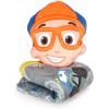 image:imageJay Franco Kids Nogginz Set  12 Inches Nogginz Pillow amp 40 x 50 Inches Cozy Plush Throw Blanket UltraSoft Character Nap Set for Travel Bedroom amp Couch Dcor Gray  The MandalorianGray  Blippi