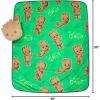 image:imageJay Franco Kids Nogginz Set  12 Inches Nogginz Pillow amp 40 x 50 Inches Cozy Plush Throw Blanket UltraSoft Character Nap Set for Travel Bedroom amp Couch Dcor Gray  The MandalorianGreen  Groot