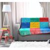 image:imageJay Franco Kids Plush Throw Blanket  Soft amp Cozy Fleece Throw for Bedroom amp Couch Dcor Official Licensed Product Blue  The Mandalorian 40x50  Travel BlanketMulti  Lego