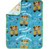 image:imageJay Franco Kids Plush Throw Blanket  Soft amp Cozy Fleece Throw for Bedroom amp Couch Dcor Official Licensed Product Blue  The Mandalorian 40x50  Travel BlanketBlue  Cocomelon