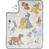 image:imageJay Franco Kids Plush Throw Blanket  Soft amp Cozy Fleece Throw for Bedroom amp Couch Dcor Official Licensed Product Blue  The Mandalorian 40x50  Travel BlanketBeige  Disney Dogs