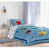 image:imageSesame Street Full Comforter Set  7 Piece Kids Bedding Includes Comforter Sheets amp Pillow Cover  Super Soft Microfiber Bed Set with Elmo Cookie Monster and Big BirdBlue  Sesame Street