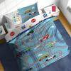 image:imageSesame Street Full Comforter Set  7 Piece Kids Bedding Includes Comforter Sheets amp Pillow Cover  Super Soft Microfiber Bed Set with Elmo Cookie Monster and Big BirdBlue  on the Go