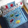 image:imageSesame Street Full Comforter Set  7 Piece Kids Bedding Includes Comforter Sheets amp Pillow Cover  Super Soft Microfiber Bed Set with Elmo Cookie Monster and Big BirdBlue  Sesame Street