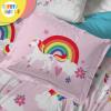 image:imageSesame Street Full Comforter Set  7 Piece Kids Bedding Includes Comforter Sheets amp Pillow Cover  Super Soft Microfiber Bed Set with Elmo Cookie Monster and Big BirdPink  Rainbow Unicorns