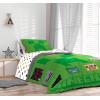 image:imageSesame Street Full Comforter Set  7 Piece Kids Bedding Includes Comforter Sheets amp Pillow Cover  Super Soft Microfiber Bed Set with Elmo Cookie Monster and Big BirdGreen  Minecraft