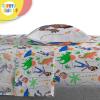 image:imageSesame Street Full Comforter Set  7 Piece Kids Bedding Includes Comforter Sheets amp Pillow Cover  Super Soft Microfiber Bed Set with Elmo Cookie Monster and Big BirdBlue  Blippi