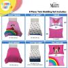 image:imageSesame Street Full Comforter Set  7 Piece Kids Bedding Includes Comforter Sheets amp Pillow Cover  Super Soft Microfiber Bed Set with Elmo Cookie Monster and Big BirdPink  Minnie Mouse