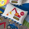 image:imageSesame Street Full Comforter Set  7 Piece Kids Bedding Includes Comforter Sheets amp Pillow Cover  Super Soft Microfiber Bed Set with Elmo Cookie Monster and Big BirdMulti  Construction Zone