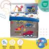 image:imageSesame Street Full Comforter Set  7 Piece Kids Bedding Includes Comforter Sheets amp Pillow Cover  Super Soft Microfiber Bed Set with Elmo Cookie Monster and Big BirdMulti  Construction Zone