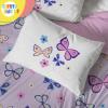image:imageSesame Street Full Comforter Set  7 Piece Kids Bedding Includes Comforter Sheets amp Pillow Cover  Super Soft Microfiber Bed Set with Elmo Cookie Monster and Big BirdPurple  Butterfly