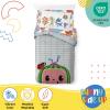 image:imageSesame Street Full Comforter Set  7 Piece Kids Bedding Includes Comforter Sheets amp Pillow Cover  Super Soft Microfiber Bed Set with Elmo Cookie Monster and Big BirdTeal  Cocomelon