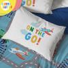 image:imageSesame Street Full Comforter Set  7 Piece Kids Bedding Includes Comforter Sheets amp Pillow Cover  Super Soft Microfiber Bed Set with Elmo Cookie Monster and Big BirdBlue  on the Go
