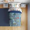 image:imageSesame Street Full Comforter Set  7 Piece Kids Bedding Includes Comforter Sheets amp Pillow Cover  Super Soft Microfiber Bed Set with Elmo Cookie Monster and Big BirdBlue  on the Go