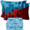 image:imageSunny Side Up Flutter Twin Sheet Set  3 Piece Kids Bedding Set Includes Pillow Cover  Super Soft Floral Microfiber SheetsBlue  Spiderman