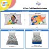 image:imageSunny Side Up Flutter Twin Sheet Set  3 Piece Kids Bedding Set Includes Pillow Cover  Super Soft Floral Microfiber SheetsGray  Blippi