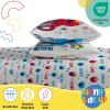 image:imageSunny Side Up Flutter Twin Sheet Set  3 Piece Kids Bedding Set Includes Pillow Cover  Super Soft Floral Microfiber SheetsIvory  Sesame Street