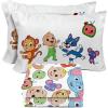 image:imageSunny Side Up Flutter Twin Sheet Set  3 Piece Kids Bedding Set Includes Pillow Cover  Super Soft Floral Microfiber SheetsMulti  Cocomelon