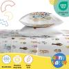 image:imageSunny Side Up Flutter Twin Sheet Set  3 Piece Kids Bedding Set Includes Pillow Cover  Super Soft Floral Microfiber SheetsWhite  Bluey