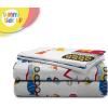 image:imageSunny Side Up Flutter Twin Sheet Set  3 Piece Kids Bedding Set Includes Pillow Cover  Super Soft Floral Microfiber SheetsWhite  Construction Zone
