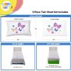 image:imageSunny Side Up Flutter Twin Sheet Set  3 Piece Kids Bedding Set Includes Pillow Cover  Super Soft Floral Microfiber SheetsWhite  Flutter