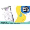image:imageSunny Side Up Flutter Twin Sheet Set  3 Piece Kids Bedding Set Includes Pillow Cover  Super Soft Floral Microfiber SheetsWhite  Flutter