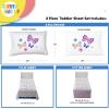 image:imageSunny Side Up Flutter Twin Sheet Set  3 Piece Kids Bedding Set Includes Pillow Cover  Super Soft Floral Microfiber SheetsWhite  Flutter