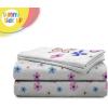 image:imageSunny Side Up Flutter Twin Sheet Set  3 Piece Kids Bedding Set Includes Pillow Cover  Super Soft Floral Microfiber SheetsWhite  Flutter
