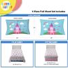 image:imageSunny Side Up Flutter Twin Sheet Set  3 Piece Kids Bedding Set Includes Pillow Cover  Super Soft Floral Microfiber SheetsWhite  Magic Castle