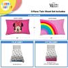image:imageSunny Side Up Flutter Twin Sheet Set  3 Piece Kids Bedding Set Includes Pillow Cover  Super Soft Floral Microfiber SheetsWhite  Minnie Mouse